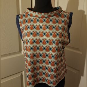 Zara Colorful Patterned Sleeveless Top
